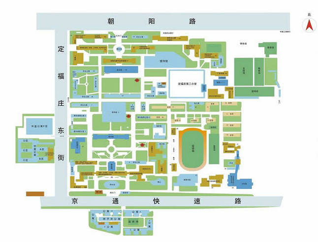 中國傳媒大學校園地圖